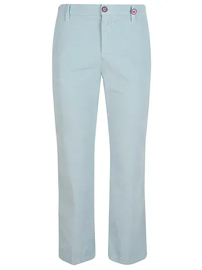 I Love My Pants Bella Velvet Trousers In Clear Blue