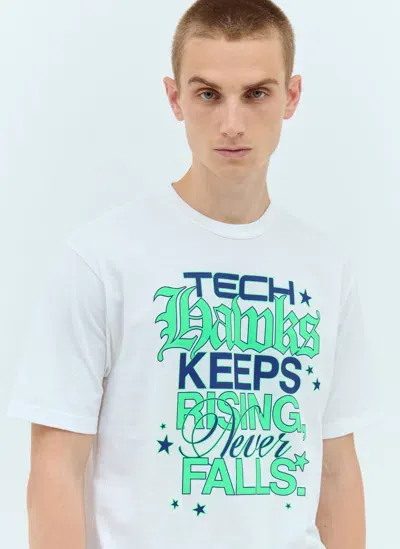 Ice & Techno Th Fan T-shirt In White