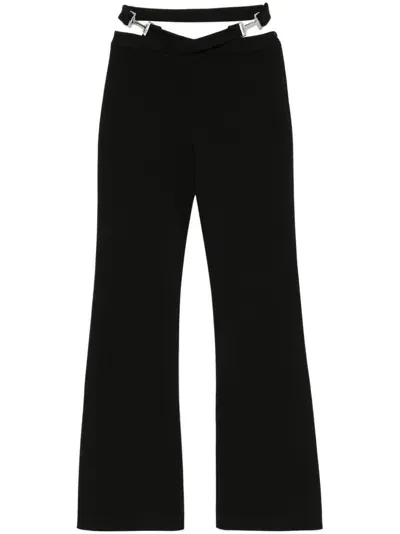 Iceberg Crossover-strap Trousers In Black