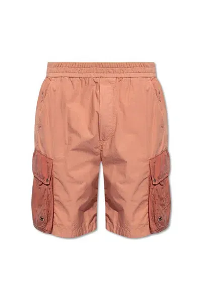 Iceberg Embroidered-logo Cargo Shorts In Pink