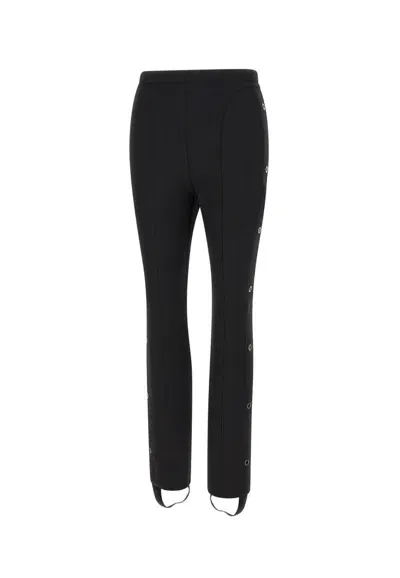 Iceberg Eyelet Detailed Skinny Fit Pants In Black