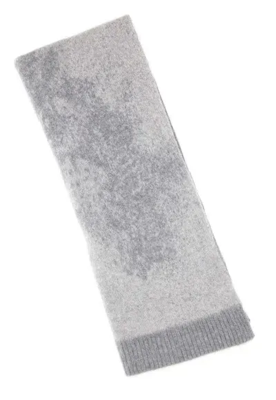 Iceberg Ribbed Edge Scarf In Grey