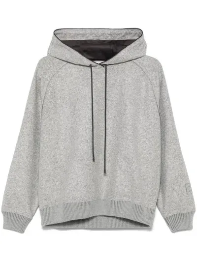 Iceberg Mélange-effect Hoodie In Grey