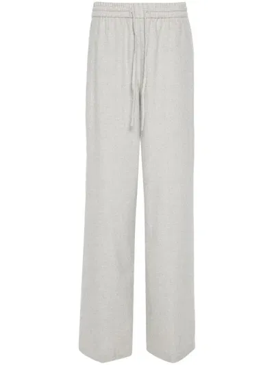 Iceberg Mélange-effect Trousers In Grau