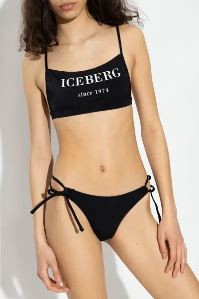 Iceberg Swimsuit Top In Black