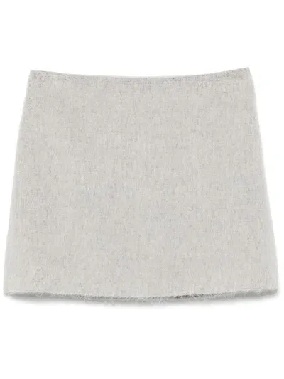 Iceberg Textured-finish Mini Skirt In White