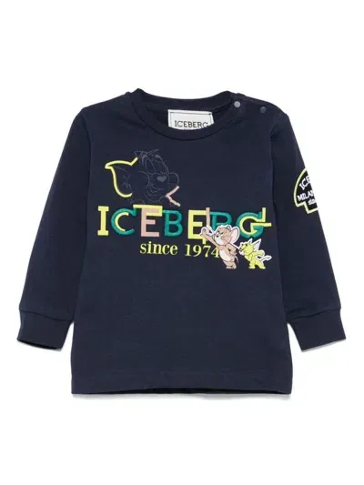 Iceberg Babies' Tom & Jerry T-shirt In Blue