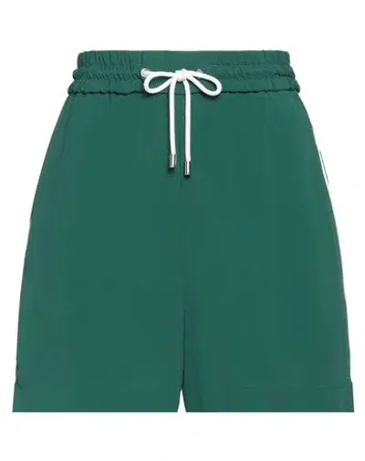 Iceberg Woman Shorts & Bermuda Shorts Green Size 6 Acetate, Silk, Polyester