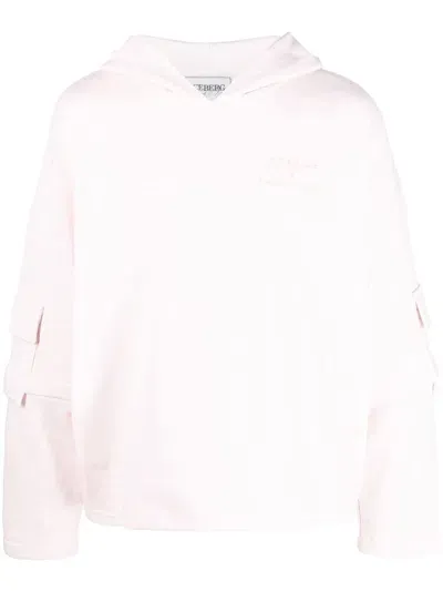 Iceberg X Kailand O. Morris Cargo-pocket Hoodie In Pink