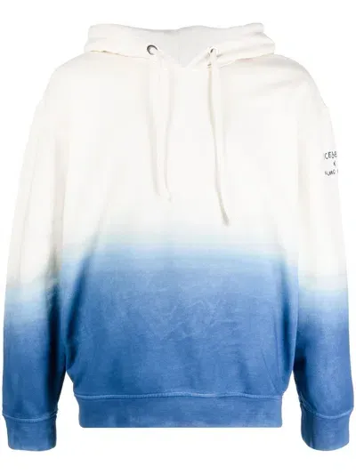 Iceberg X Kailand O. Morris Gradient Hoodie In Blue