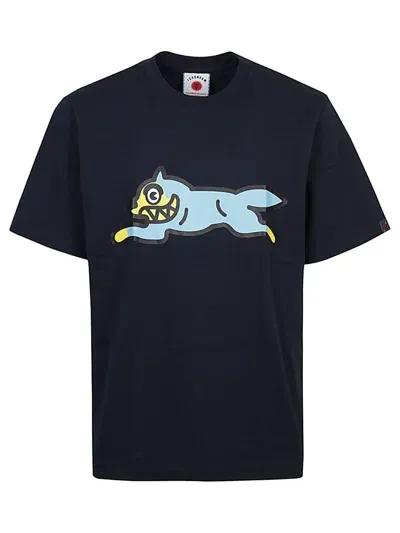 Icecream Running Dog-print Cotton T-shirt In Blue