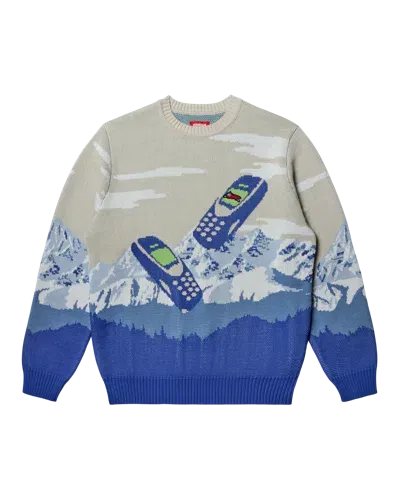 Icecream Kids' Cell Service Sweater In Antique White