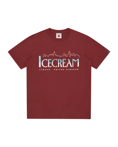 Icecream Kids' Cityscape T-shirt In Red