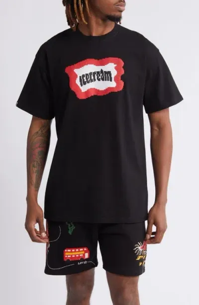 Icecream Dollars Graphic T-shirt In Black