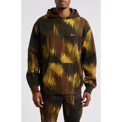 Icecream Drip Camo Pullover Hoodie In Dried Tobacco