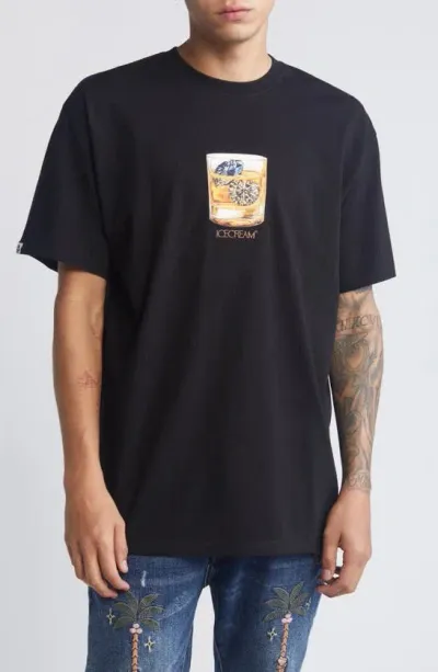 Icecream Estate Graphic T-shirt In Black