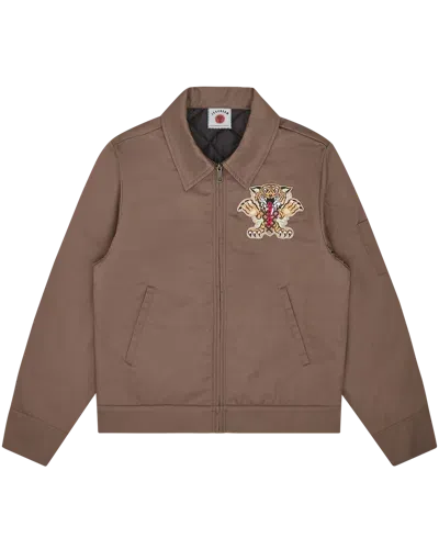 Icecream Europe Kids' Tiger Work Jacket In Brown