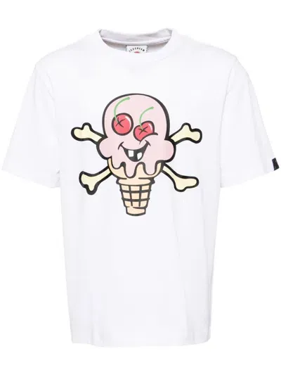 Icecream Graphic-print Cotton T-shirt In White