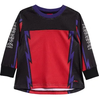 Icecream Kids' Bolt Long Sleeve Mesh Jersey In Racing Red