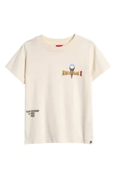 Icecream Kids' Fantasy Cotton Graphic T-shirt In Whisper White