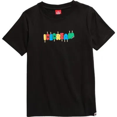 Icecream Kids' Options Graphic T-shirt In Black