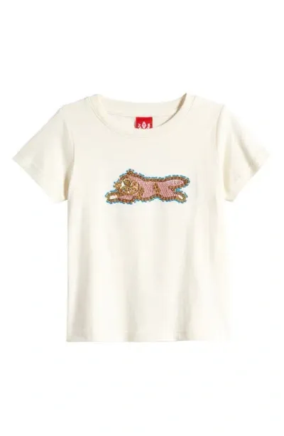 Icecream Kids' Wavy Cotton Graphic T-shirt In Whisper White