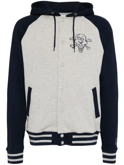 Icecream Logo-print Cotton Jacket In Grey