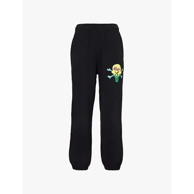 Icecream Mens Black Cones Bones Cotton-jersey Jogging Bottoms