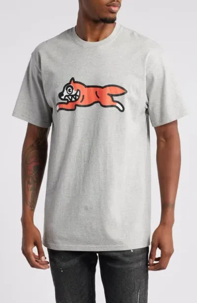 Icecream Running Dog Cotton Graphic T-shirt In H Gray