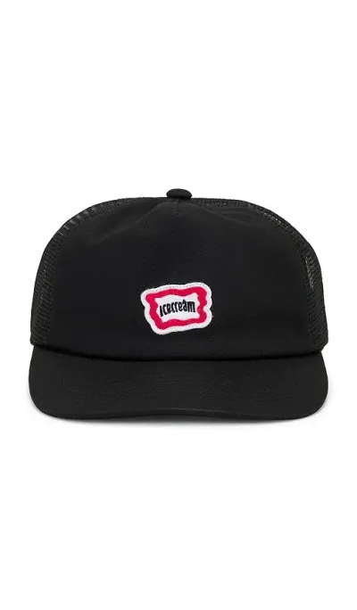 Icecream Staple Trucker Hat In 黑色