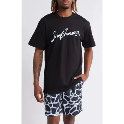 Icecream Telegraph Graphic T-shirt In Black