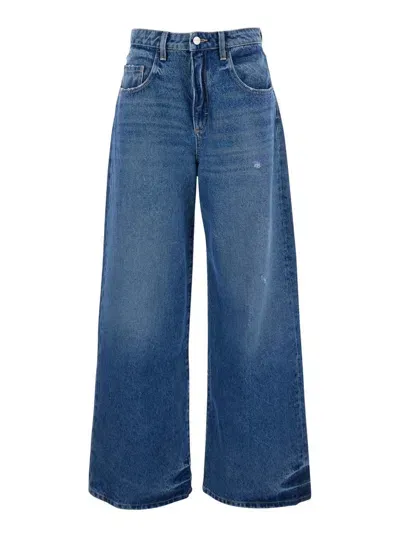 Icon Denim Wide Leg Jean - Medium Rise In Blue