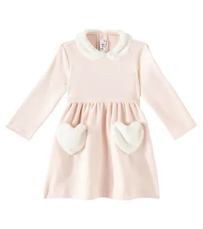 Il Gufo Kids' Baby Cotton-blend Dress In Smoothie Pink