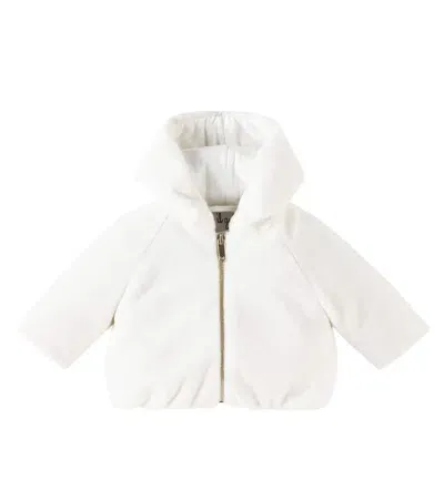 Il Gufo Baby Faux Fur Jacket In White