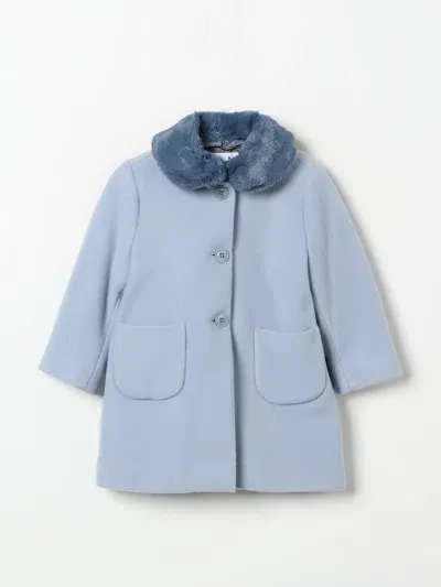 Il Gufo Wool Blend Cloth Coat In Hellblau