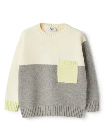 Il Gufo Kids' Colour-block Jumper In Multicolor