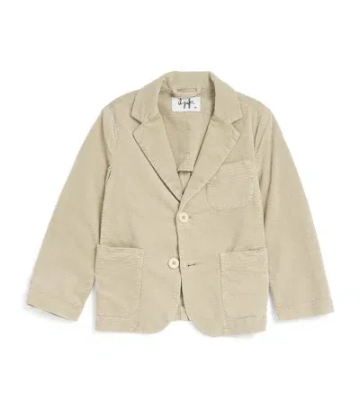 Il Gufo Kids' Corduroy Blazer In Beige