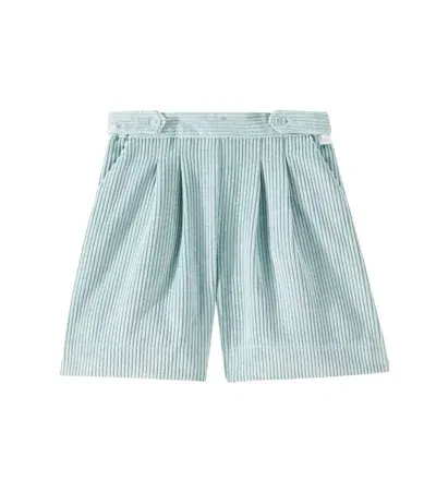 Il Gufo Kids' Corduroy Shorts In Blau