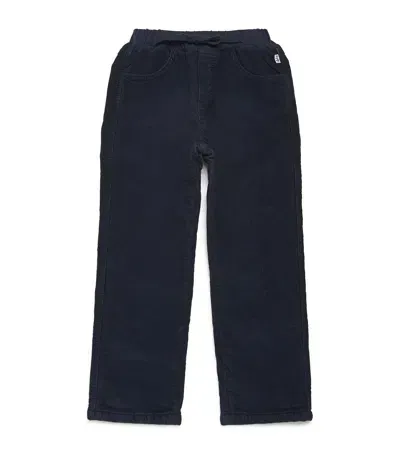 Il Gufo Kids' Corduroy Trousers In Blue