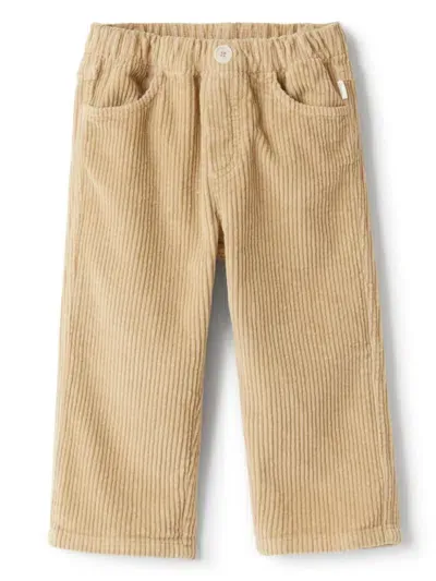 Il Gufo Babies' Corduroy Trousers In Beige