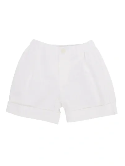 Il Gufo Kids' Cotton Bermuda In White