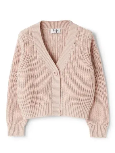 Il Gufo Kids' Cotton Cardigan In Pink