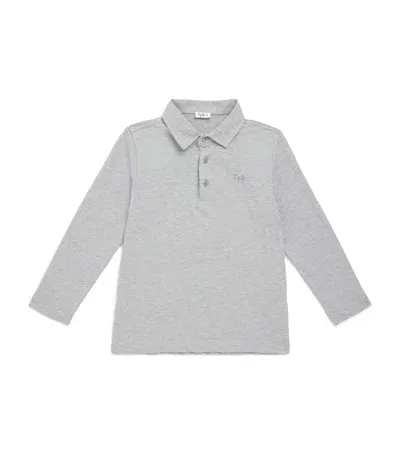 Il Gufo Kids' Cotton Polo Shirt In Grey