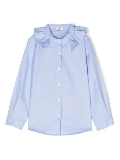 Il Gufo Babies' Cotton Shirt In Blau