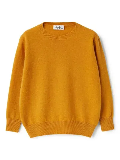 Il Gufo Kids' Crew-neck Jumper In Orange