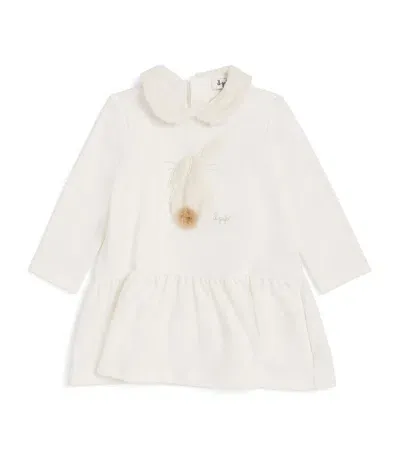 Il Gufo Eco-fur Appliqué Dress (6-36 Months) In White