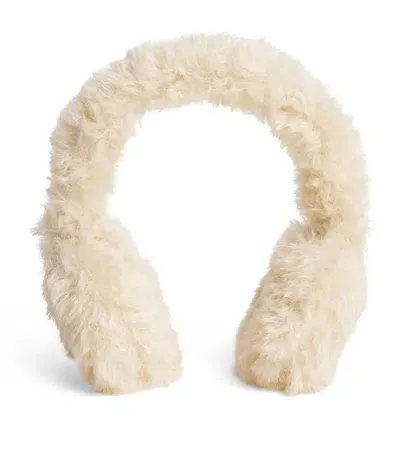 Il Gufo Kids' Faux Fur Earmuffs In Beige