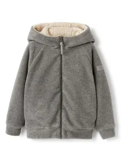 Il Gufo Kids' Fleece-lining Jacket In Grey