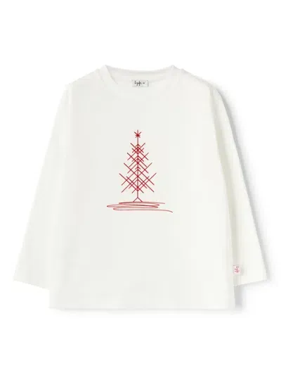 Il Gufo Kids' Graphic-print Cotton Sweatshirt In White