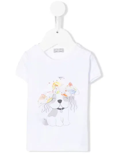 Il Gufo Babies' Graphic-print Detail T-shirt In Weiss